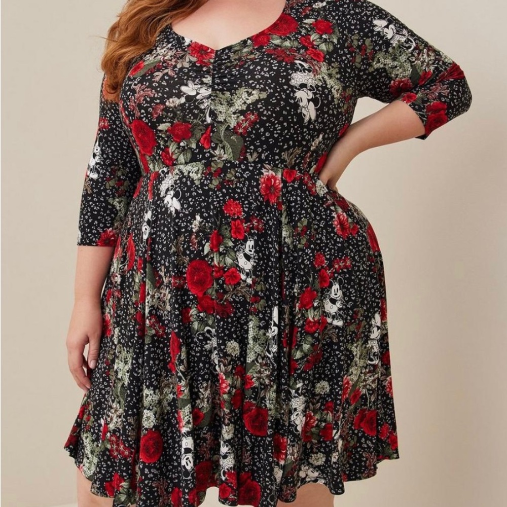Torrid Mickey Mouse Dress 1X